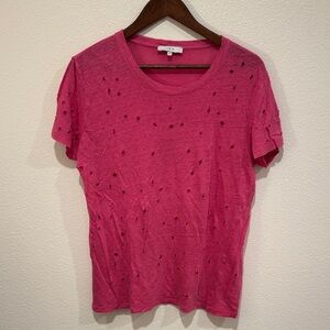 IRO Fuchsia Short Sleeve Tee